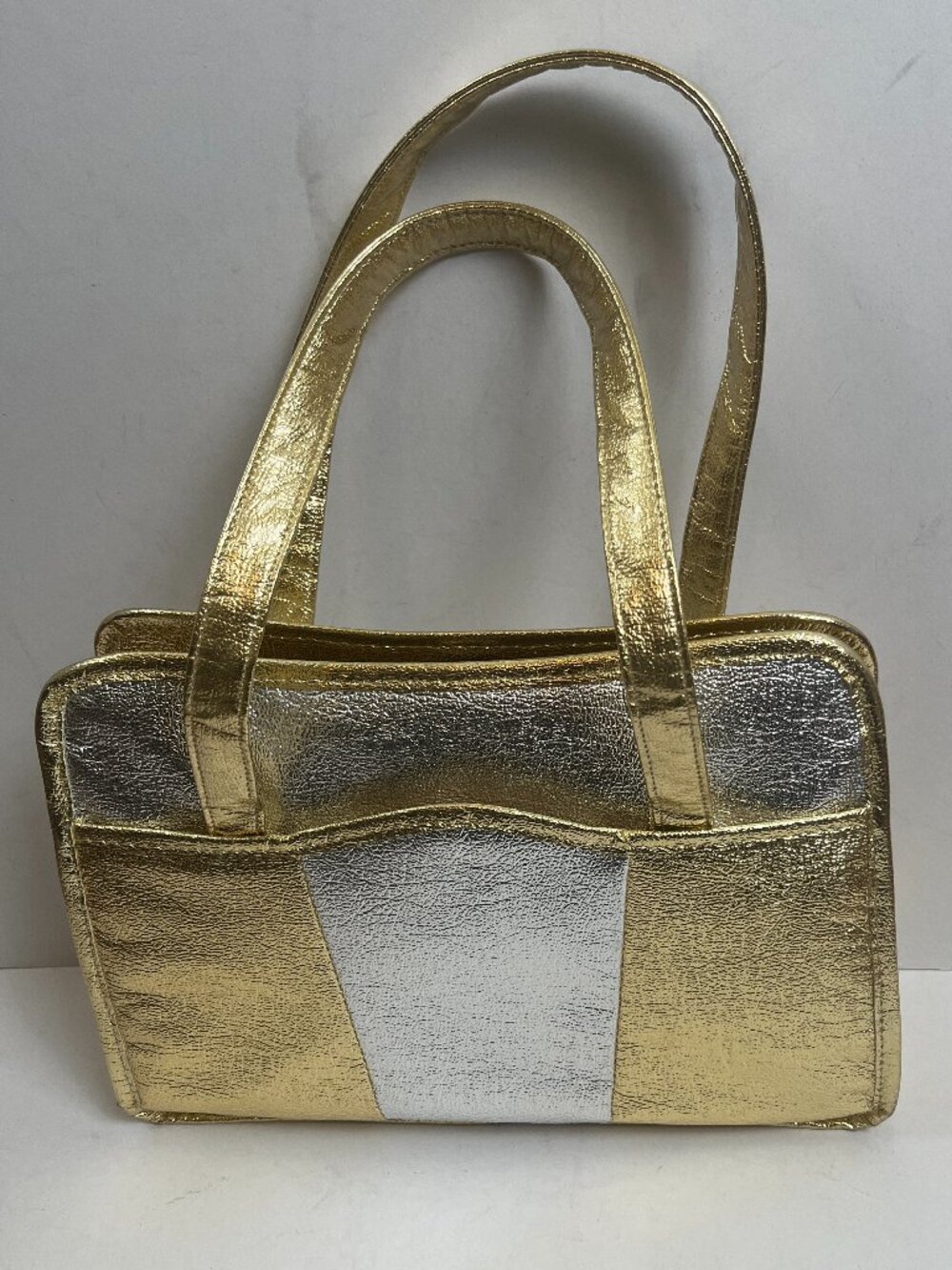 Vintage Gold And Silver Metallic Purse
